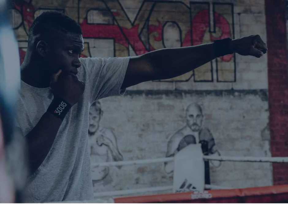 Salle de boxe vue générale